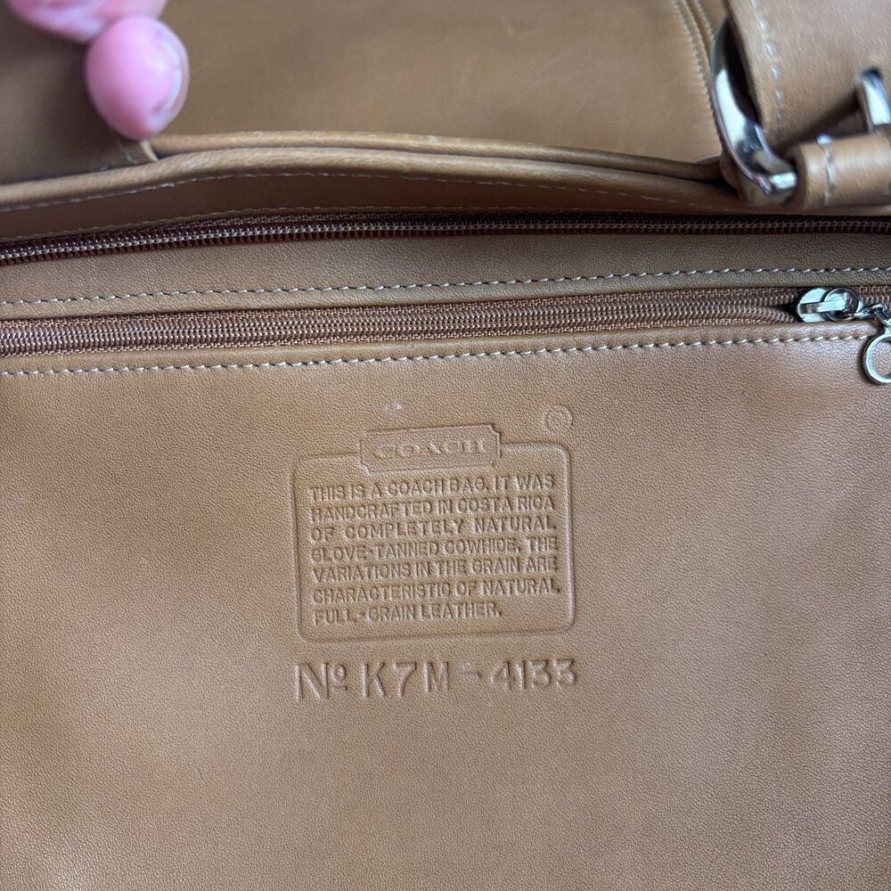 Coach Vintage Soho Waverly Tote Purse 4133 Tan Leather Classic 90s Mini Clean - Picture 8 of 14